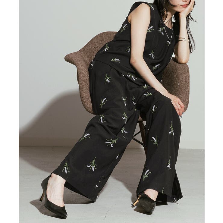 セットアップ パンツ 刺繍 | HUG.U | 詳細画像9 