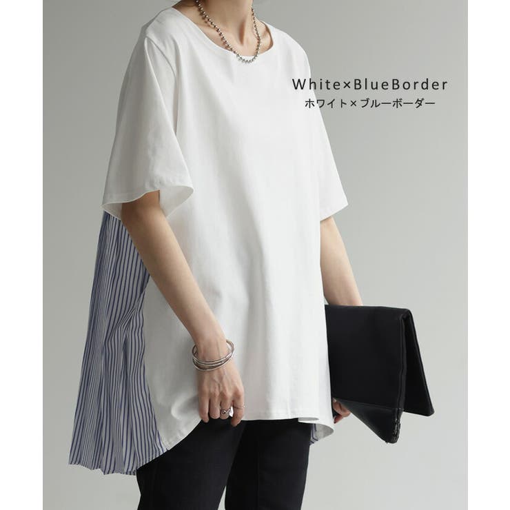 Tシャツ バックプリーツ 半袖 | HUG.U | 詳細画像12 