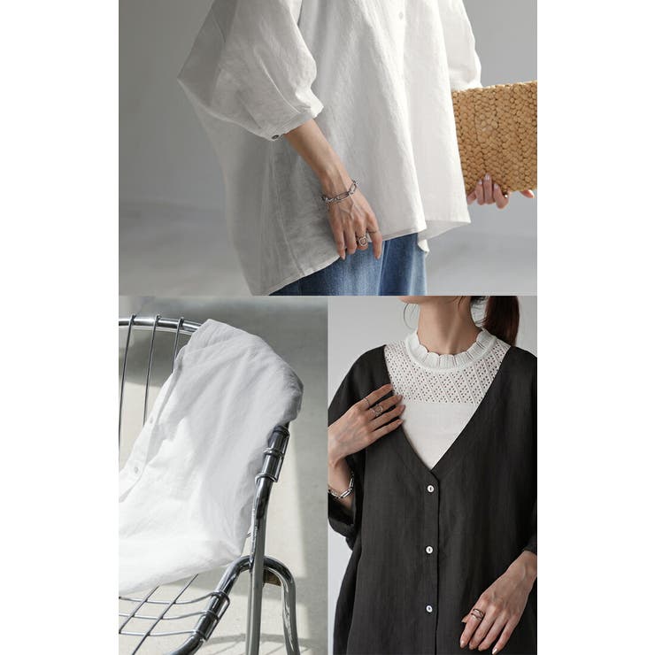 シャツ 麻 レディース | HUG.U | 詳細画像20 