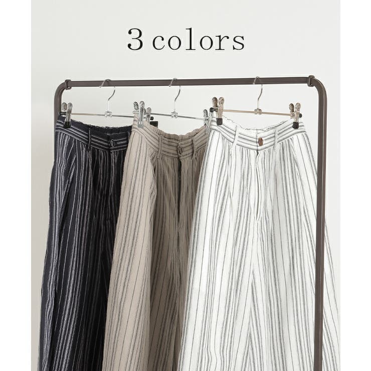 パンツ ワイドパンツ リネン | HUG.U | 詳細画像10 