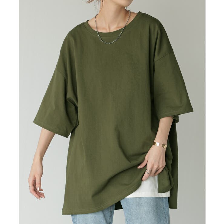 Tシャツ 綿100％ ロング | HUG.U | 詳細画像5 