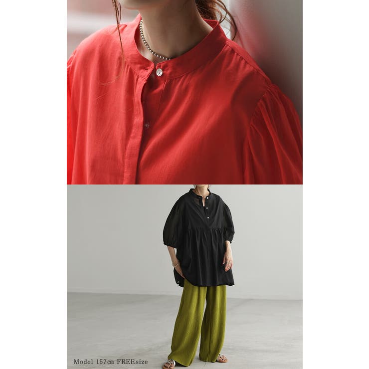 ブラウス チュニック シャツ | HUG.U | 詳細画像4 