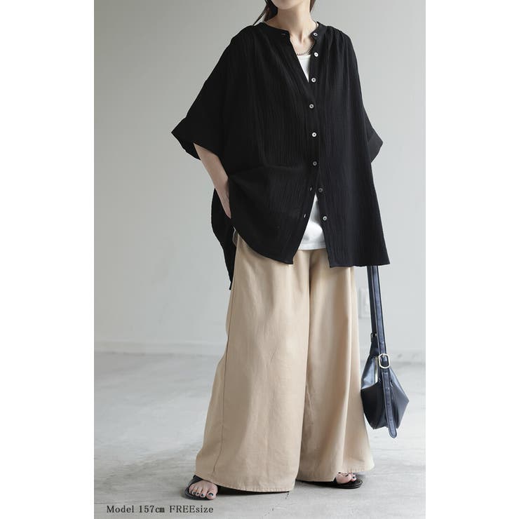 シャツ ダブルガーゼ 体型カバー | HUG.U | 詳細画像19 