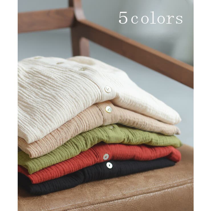 シャツ ダブルガーゼ 体型カバー | HUG.U | 詳細画像9 