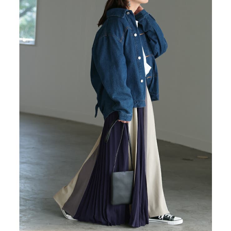 スカート 配色 プリーツ | HUG.U | 詳細画像18 