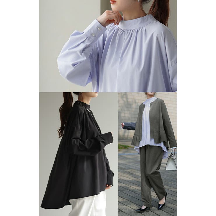 シャツ ロング ブラウス | HUG.U | 詳細画像17 