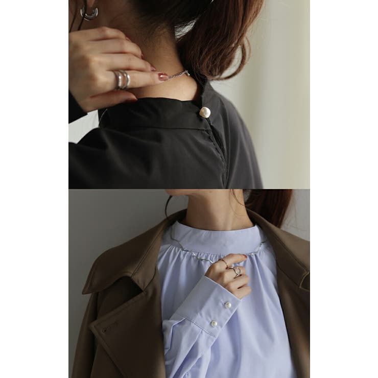 シャツ ロング ブラウス | HUG.U | 詳細画像7 