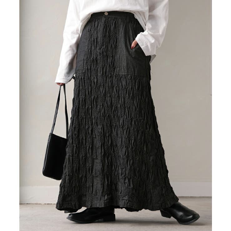 スカート デニムスカート ロング | HUG.U | 詳細画像5 