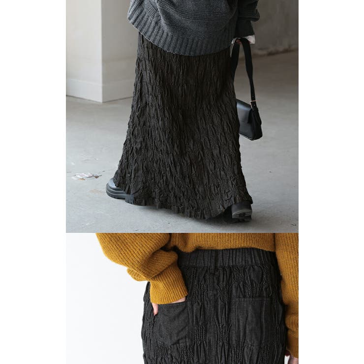 スカート デニムスカート ロング | HUG.U | 詳細画像7 