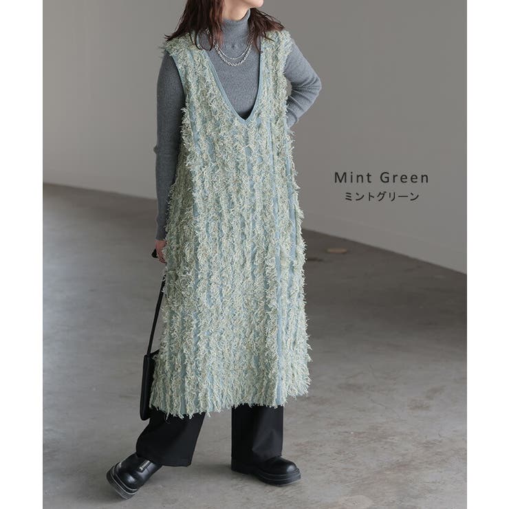 ワンピース フリンジ レイヤード | HUG.U | 詳細画像12 