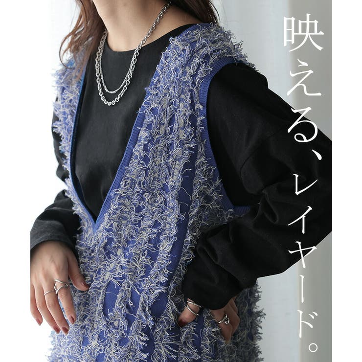 ワンピース フリンジ レイヤード | HUG.U | 詳細画像3 