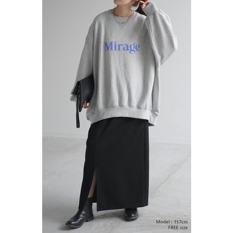 スウェット ロゴ ロング | HUG.U | 詳細画像8 