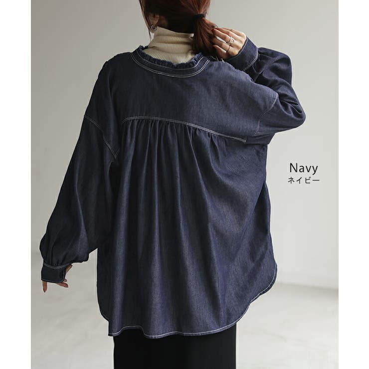 シャツ デニム コンパクト目 | HUG.U | 詳細画像10 