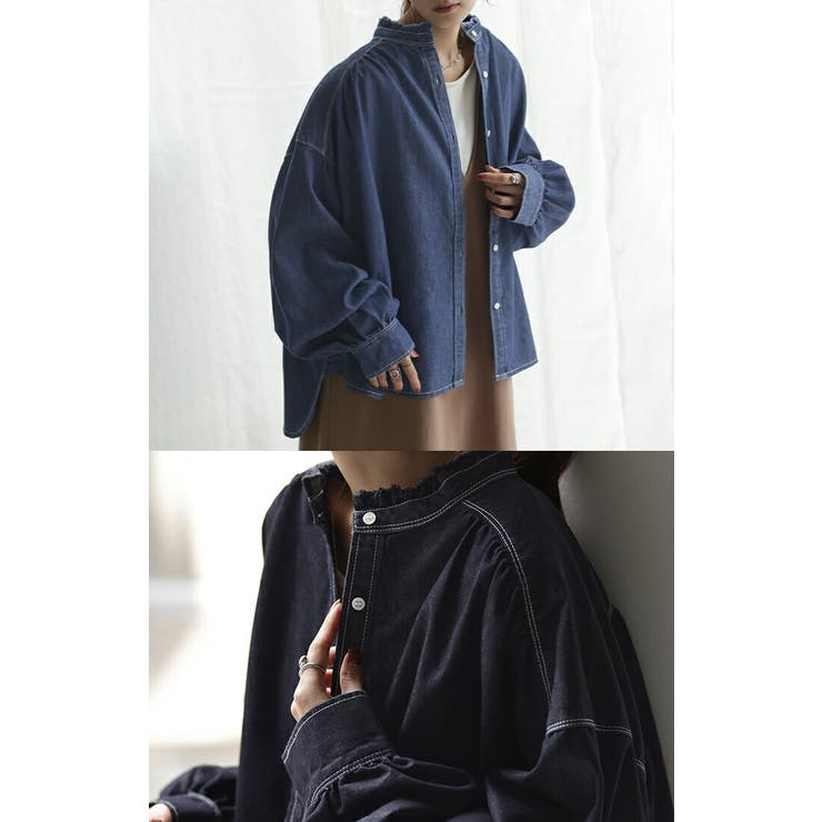 シャツ デニム コンパクト目 | HUG.U | 詳細画像18 