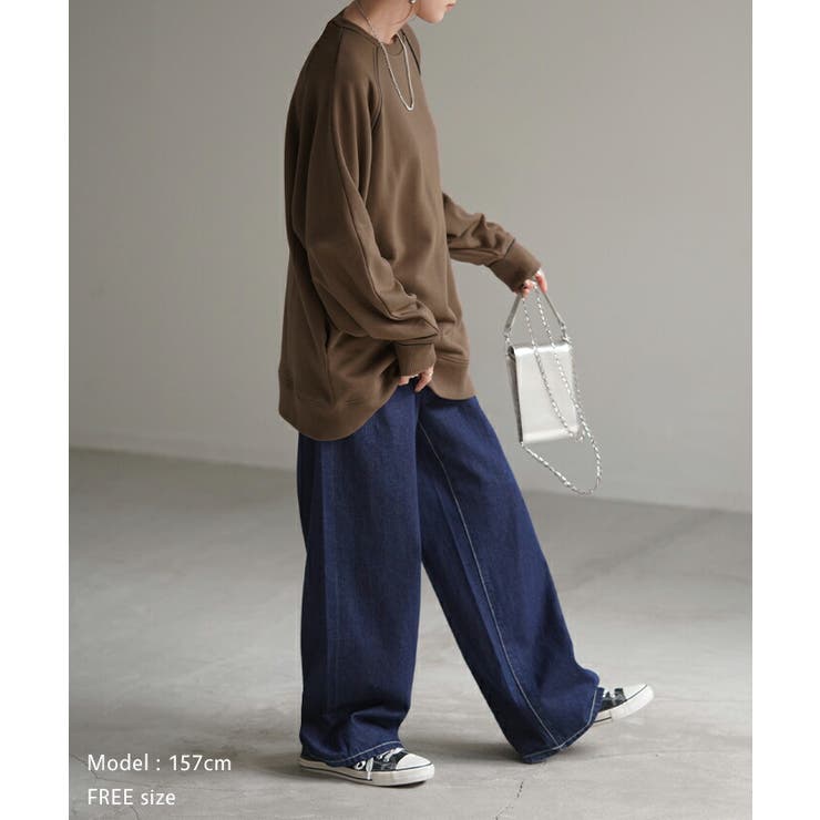 スウェット 配色 ロング | HUG.U | 詳細画像19 