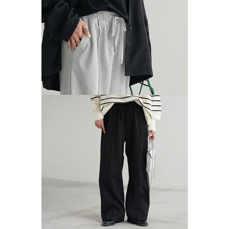 パンツ ワイド センターライン | HUG.U | 詳細画像20 