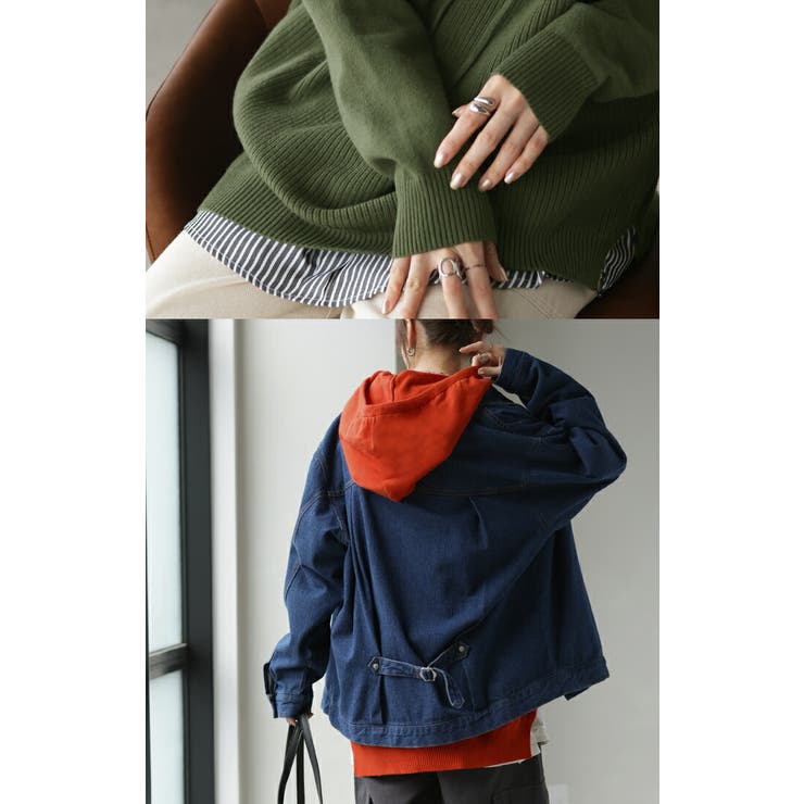 パーカー ニット リブニット | HUG.U | 詳細画像16 