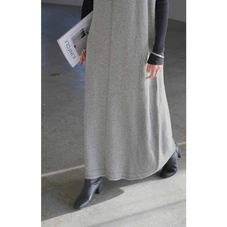 ワンピース ニット サスペンダー | HUG.U | 詳細画像17 