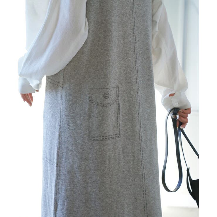 ワンピース ニット サスペンダー | HUG.U | 詳細画像9 