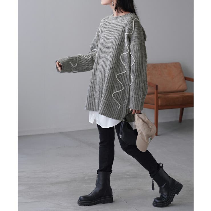 ニット ざっくり チュニック | HUG.U | 詳細画像12 