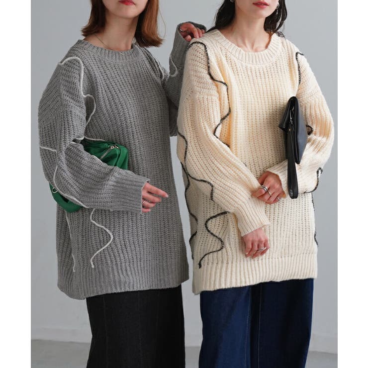 ニット ざっくり チュニック | HUG.U | 詳細画像8 