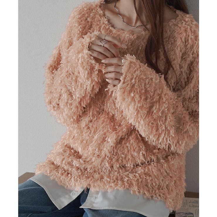 ニット シャギー レディース | HUG.U | 詳細画像9 