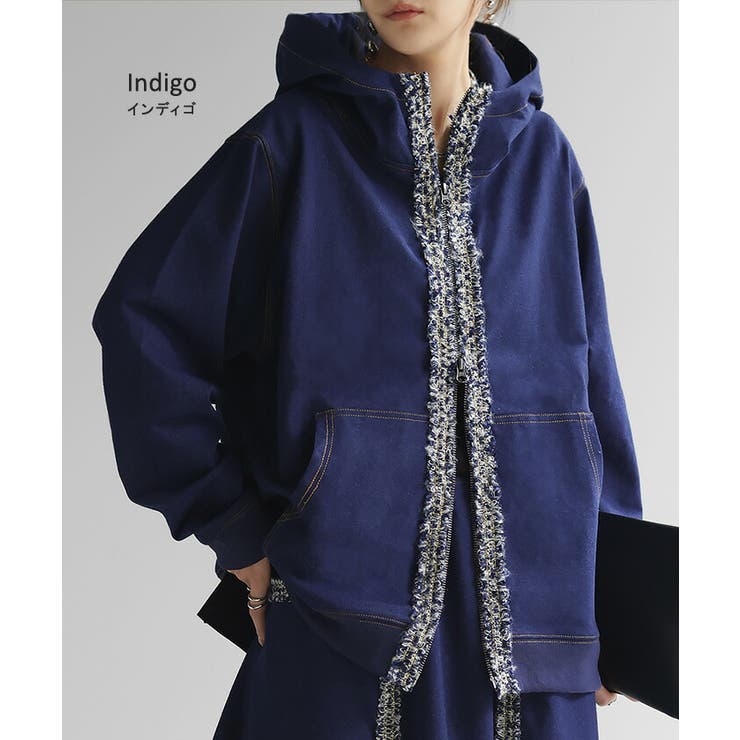 パーカー デニム 風 | HUG.U | 詳細画像16 