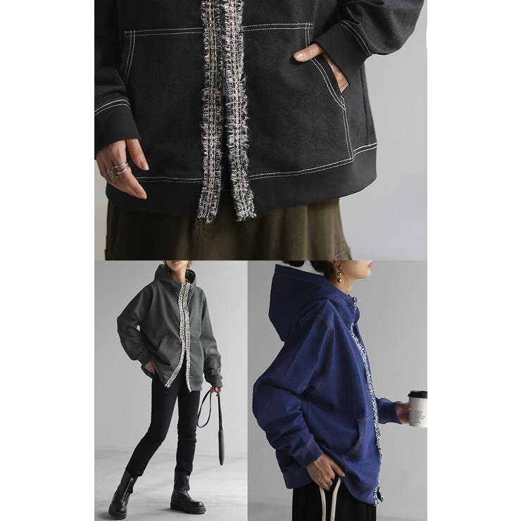 パーカー デニム 風 | HUG.U | 詳細画像19 