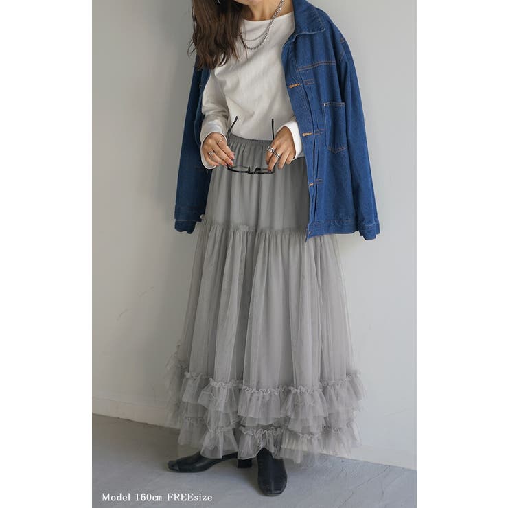 スカート チュール レース | HUG.U | 詳細画像4 