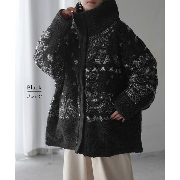 アウター ボアジャケット レディース | HUG.U | 詳細画像13 