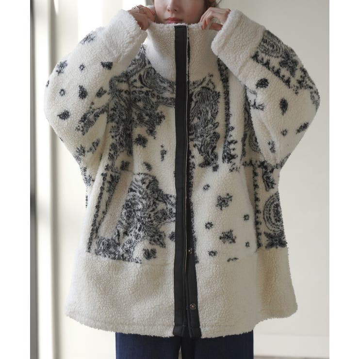 アウター ボアジャケット レディース | HUG.U | 詳細画像5 