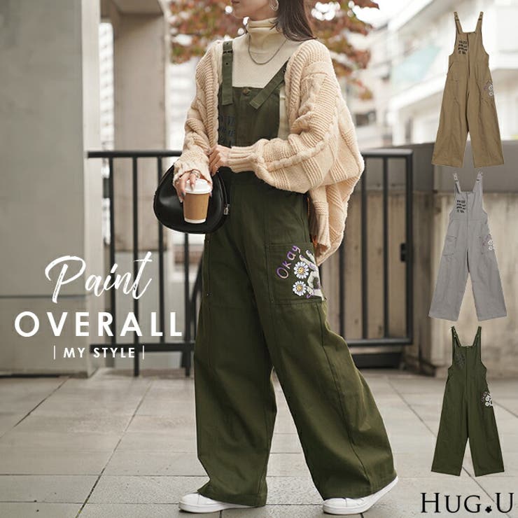 サロペット 綿100％ プリント | HUG.U | 詳細画像1 