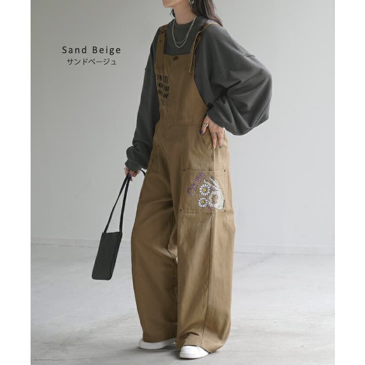 サロペット 綿100％ プリント | HUG.U | 詳細画像17 