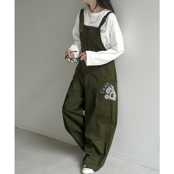 サロペット 綿100％ プリント | HUG.U | 詳細画像19 