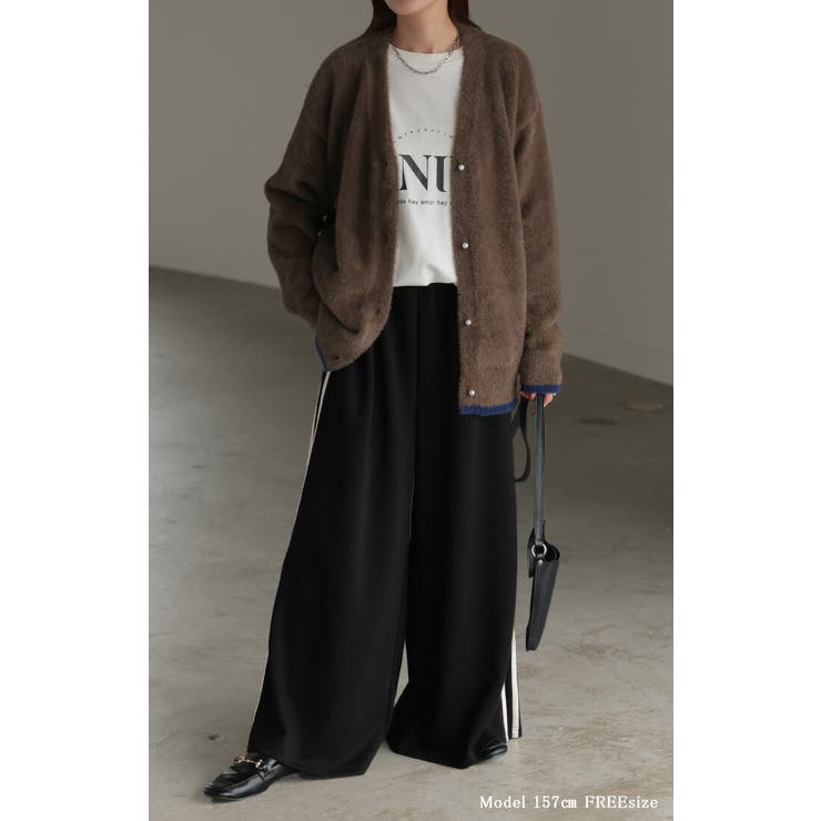 カーディガン シャギーニット パール | HUG.U | 詳細画像6 