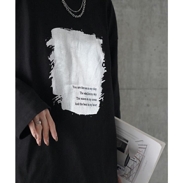 ロンT プリント ロング | HUG.U | 詳細画像3 