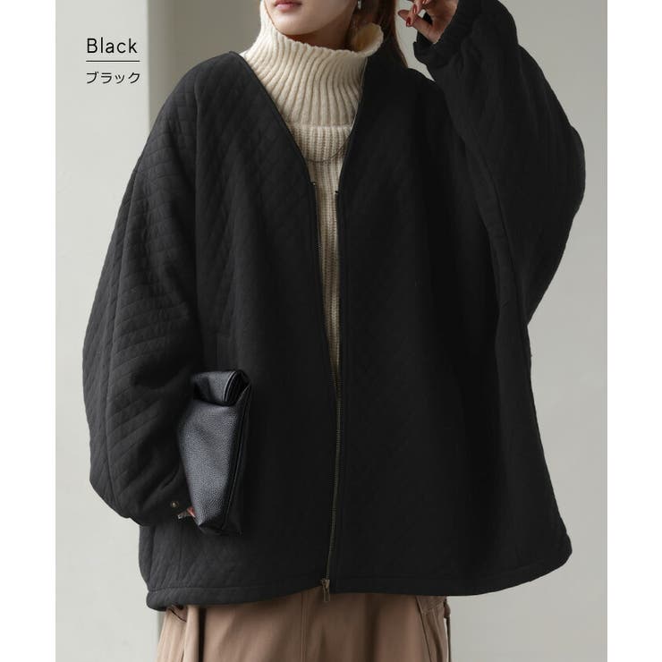 ジャケット キルティング ドルマン | HUG.U | 詳細画像11 