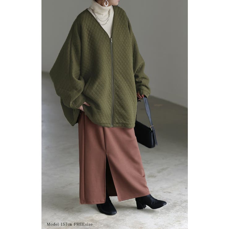 ジャケット キルティング ドルマン | HUG.U | 詳細画像18 