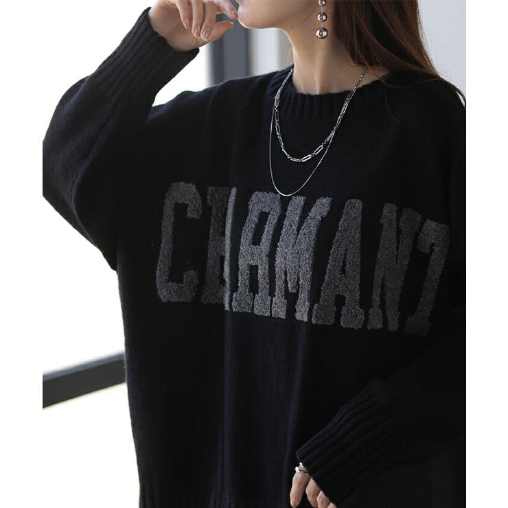 ニット ロゴ 刺繍 | HUG.U | 詳細画像15 