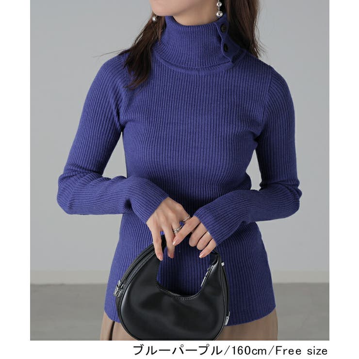 ニット ドクターネック ロング | HUG.U | 詳細画像10 