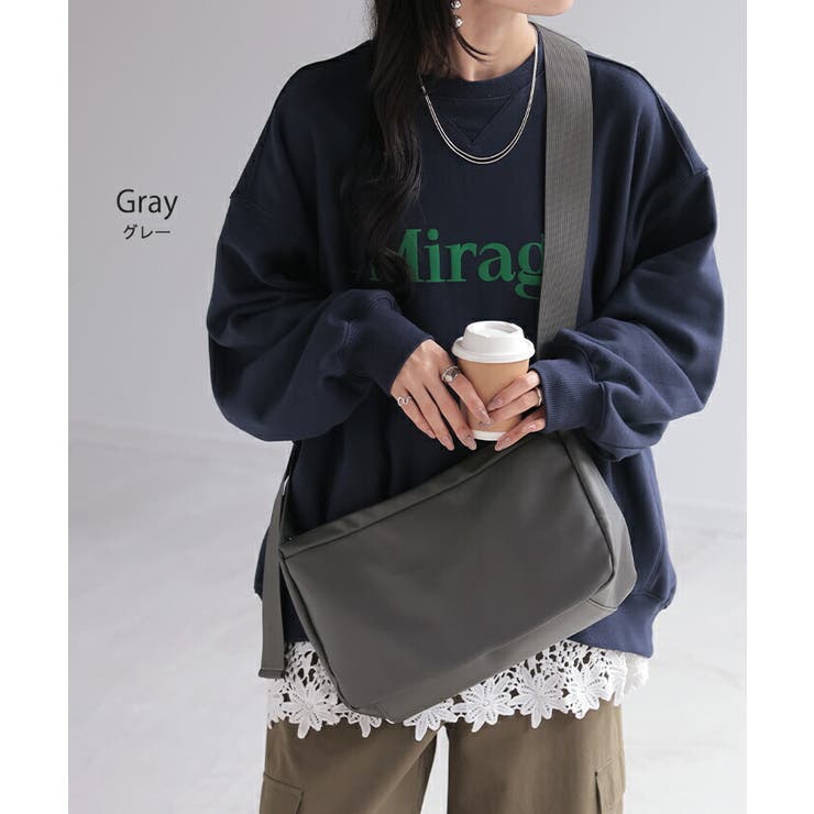 ショルダー付き鞄　ブラックカラー バッグ ショルダー レザー[品番：HHHW0004685]｜HUG.U（ハグユー）の