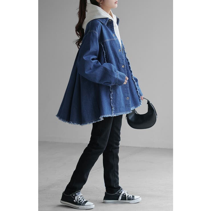 シャツ デニム プリーツ | HUG.U | 詳細画像8 