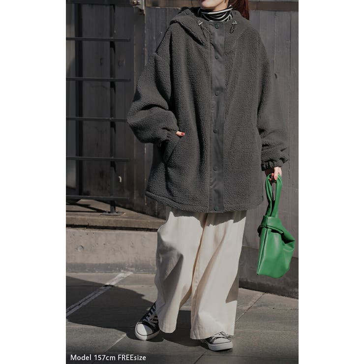 ボアジャケット スウェード フード | HUG.U | 詳細画像19 