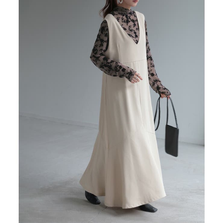 シアートップス レイヤード 柄 | HUG.U | 詳細画像4 