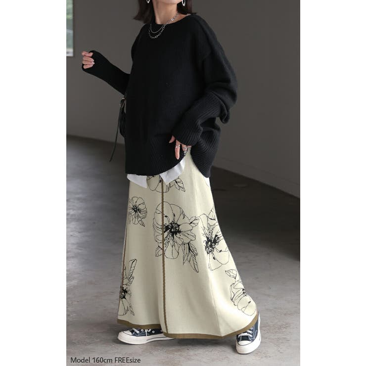 ニット スカート 花柄 | HUG.U | 詳細画像16 