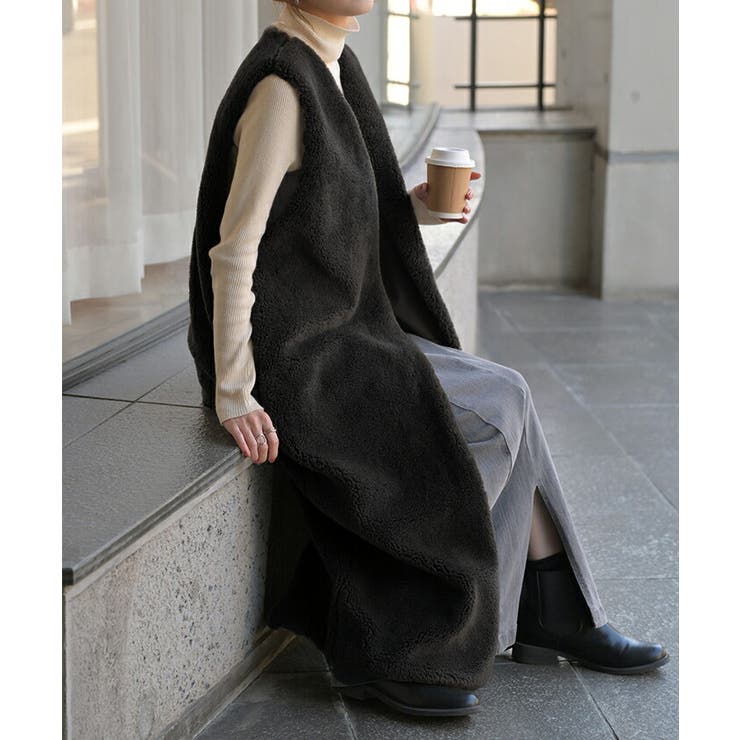 ベスト ジレ ファー[品番：HHHW0004721]｜HUG.U（ハグユー）の