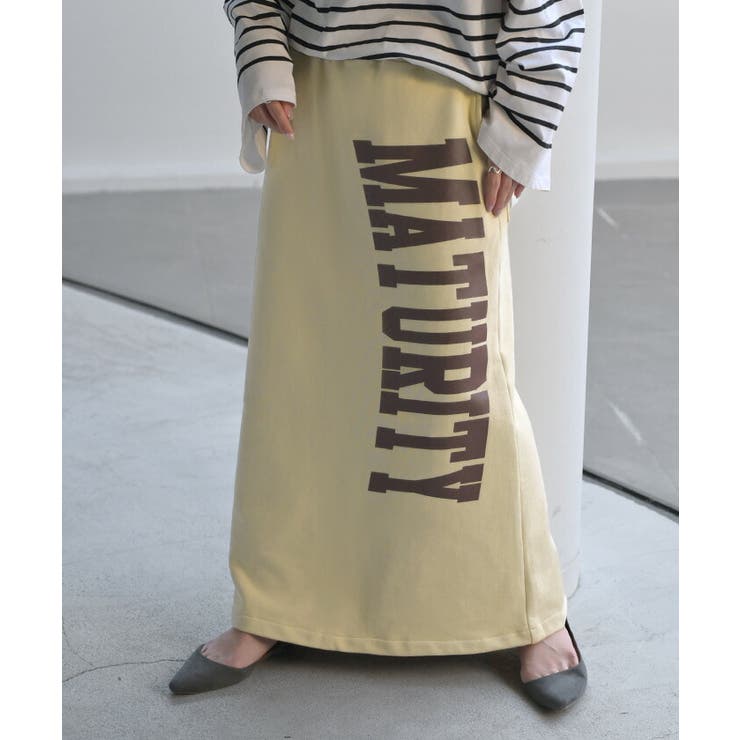 スカート ロゴ スウェット | HUG.U | 詳細画像5 