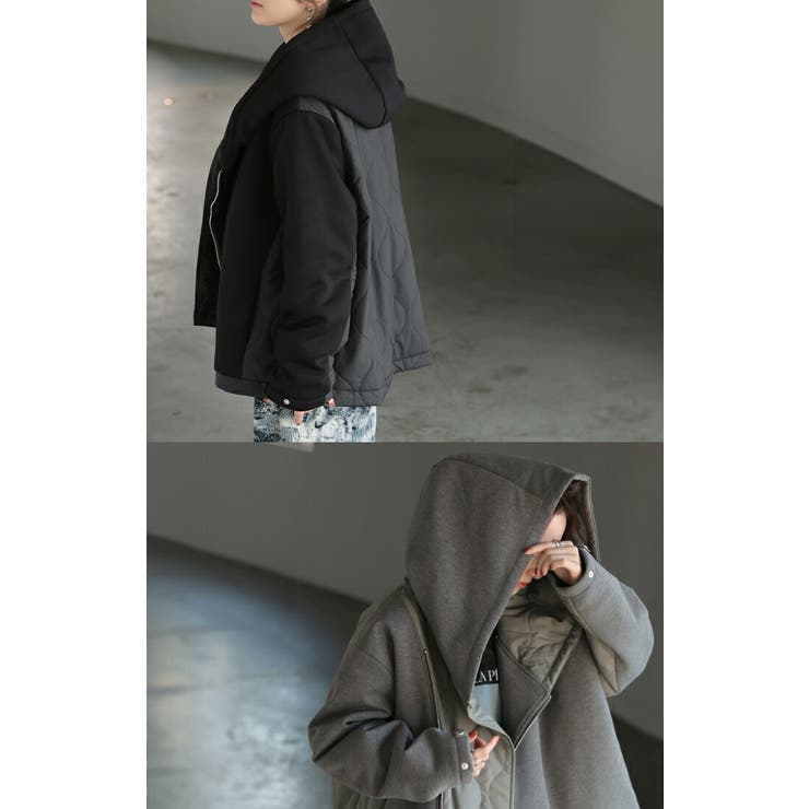 ジャケット 中綿 ロング[品番：HHHW0004740]｜HUG.U（ハグユー）のレディースファッション通販｜SHOPLIST（ショップリスト）