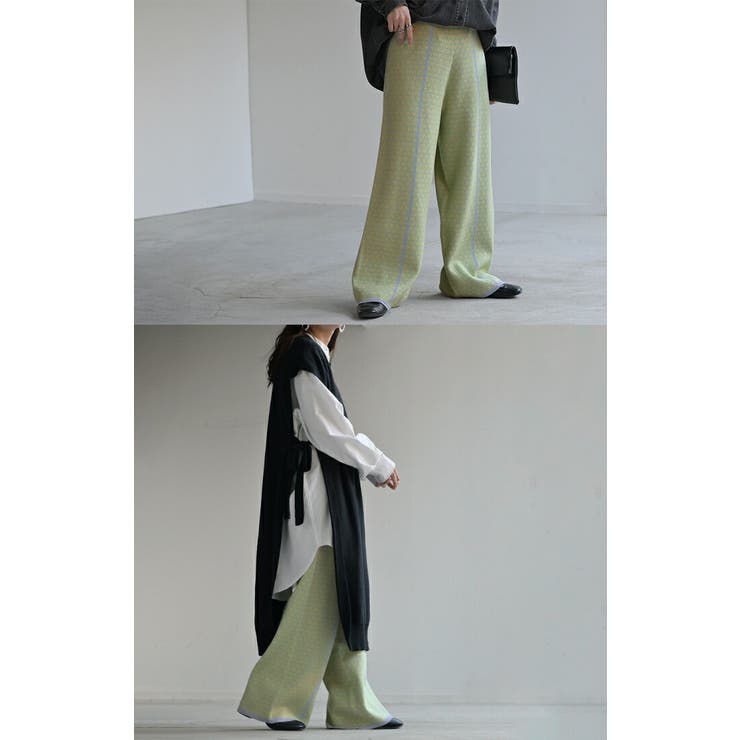 【使い勝手の良い】 パンツ ニットパンツ レディース[品番：HHHW0004741]｜HUG.U パンツ