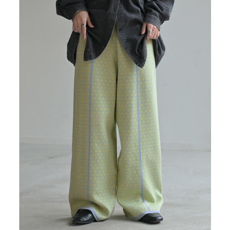 17ss undercover ワイドフレアニットパンツ メンズ